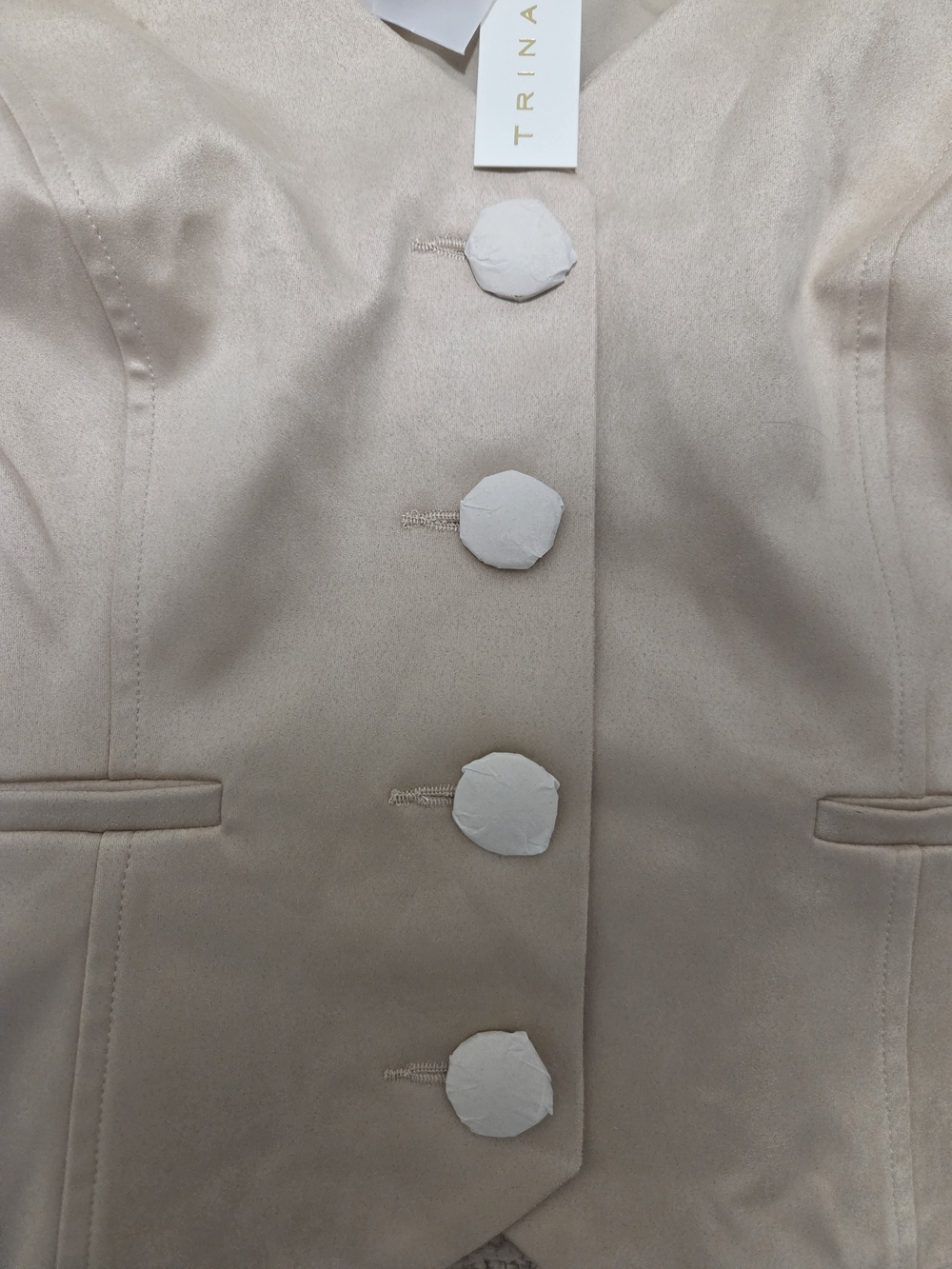 NWT - Trina Turk - Faux Suede Vest